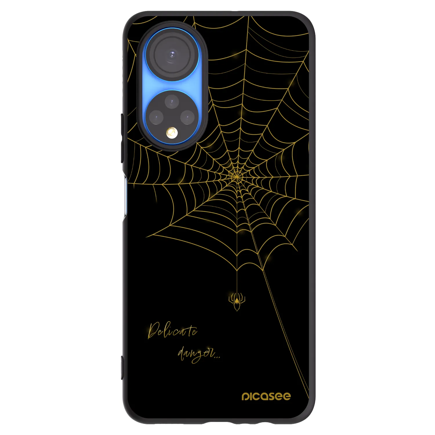 Picasee silikónový čierny obal pre Honor X7 - Delicate danger
