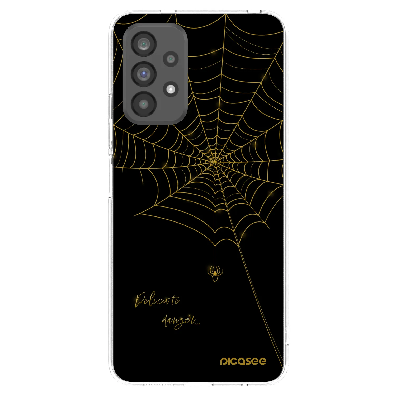Picasee silikónový prehľadný obal pre Samsung Galaxy A73 5G - Delicate danger