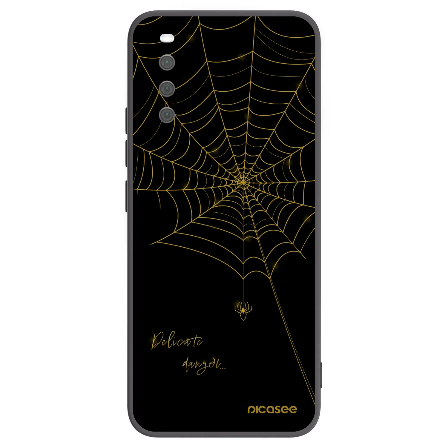 Picasee silikónový čierny obal pre Sony Xperia 10 III - Delicate danger