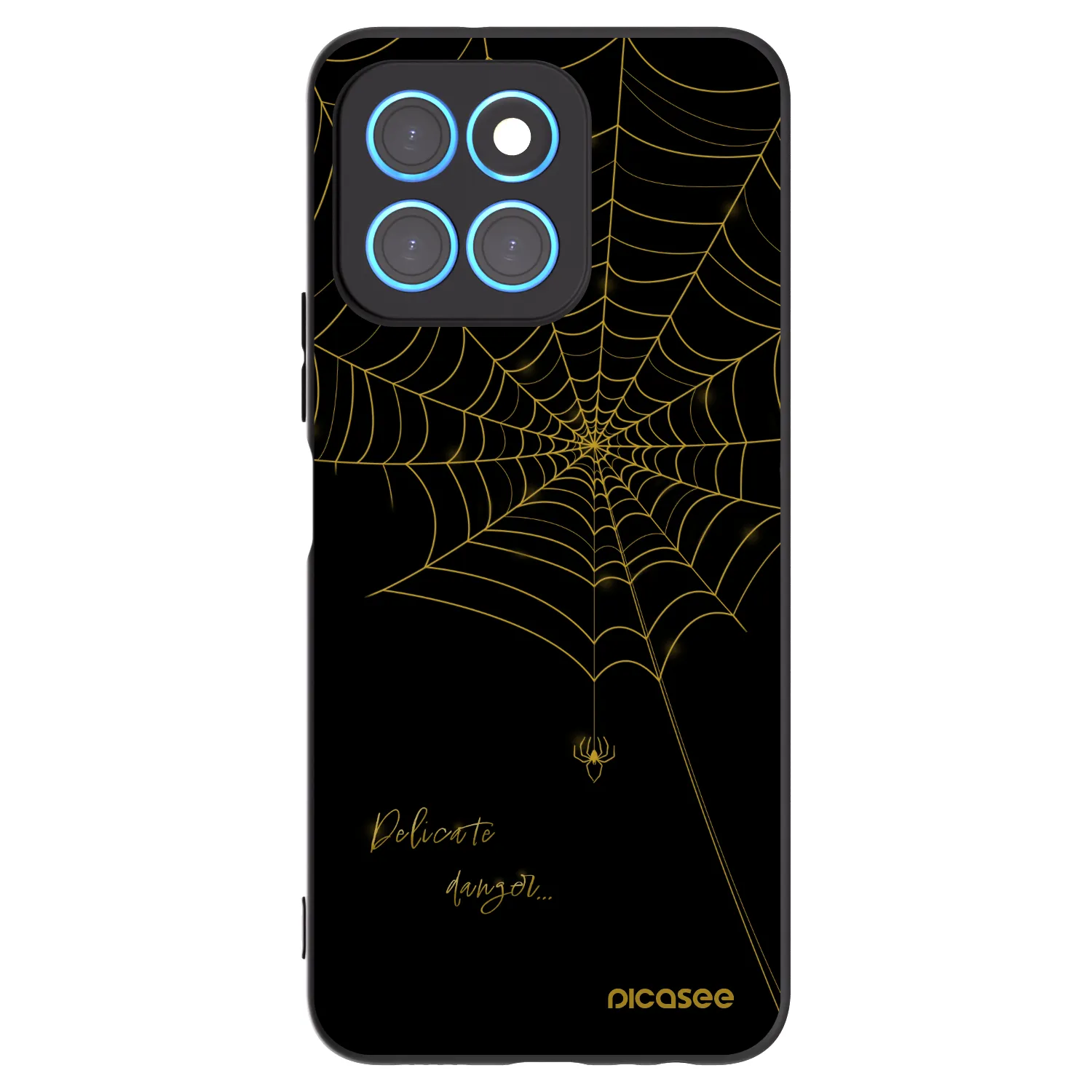 Picasee silikónový čierny obal pre Honor X8 5G - Delicate danger
