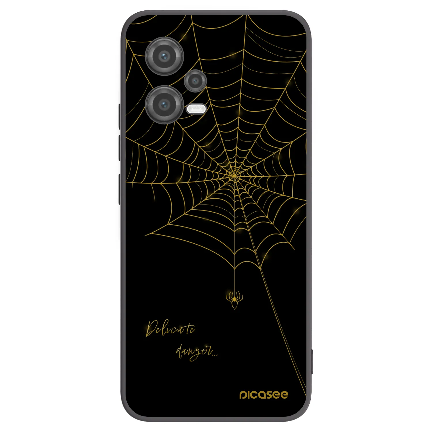 Picasee silikónový čierny obal pre Xiaomi Poco X5 - Delicate danger