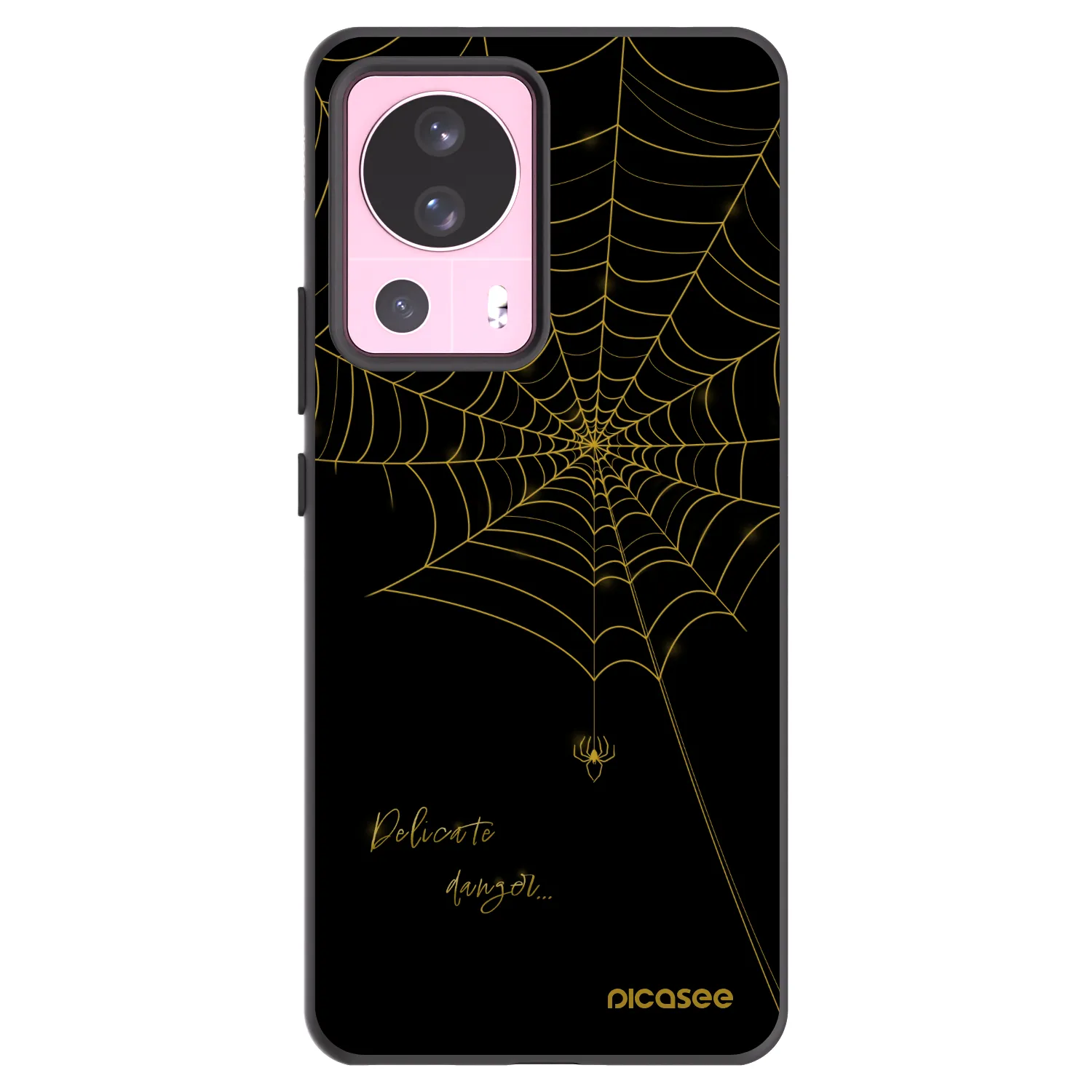 Picasee silikónový čierny obal pre Xiaomi 13 Lite - Delicate danger