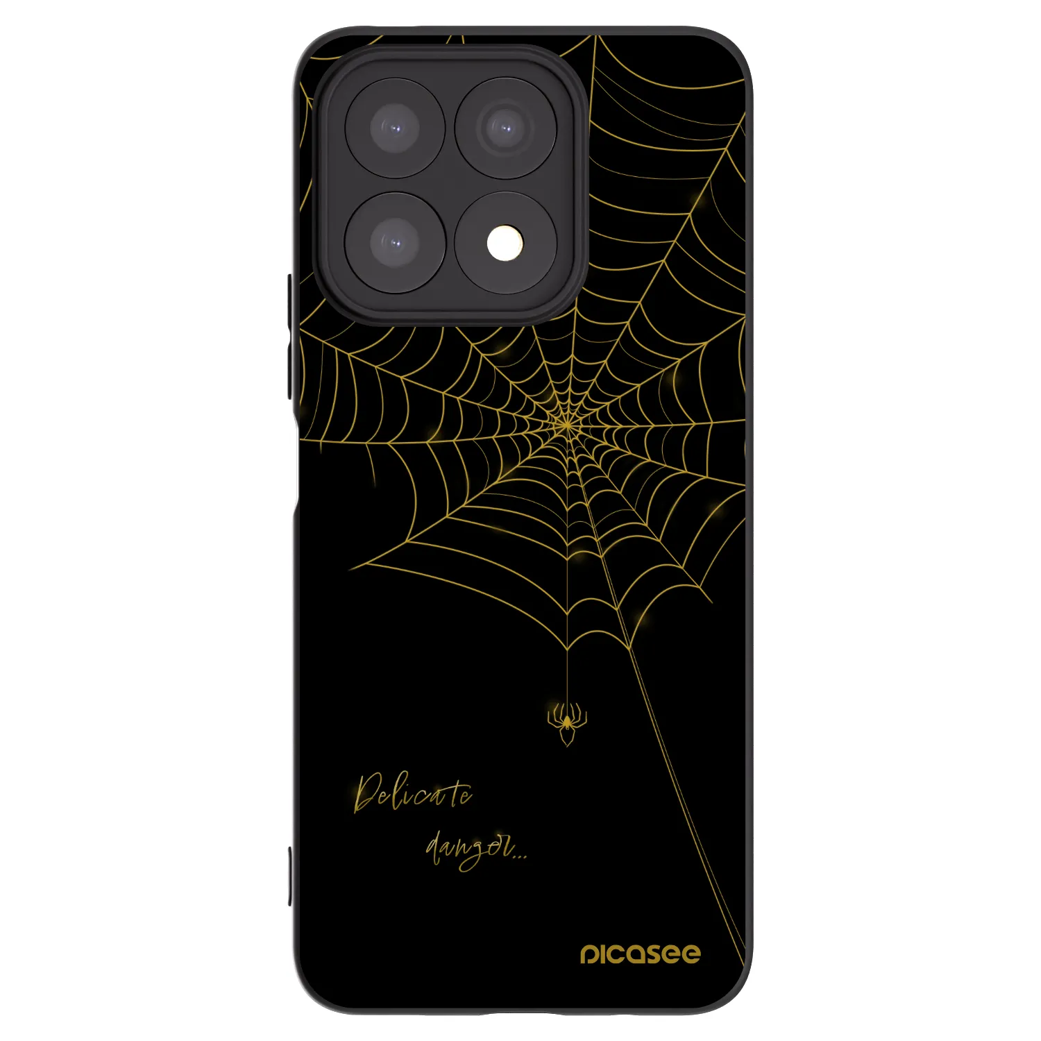Picasee silikónový čierny obal pre Honor X8a - Delicate danger