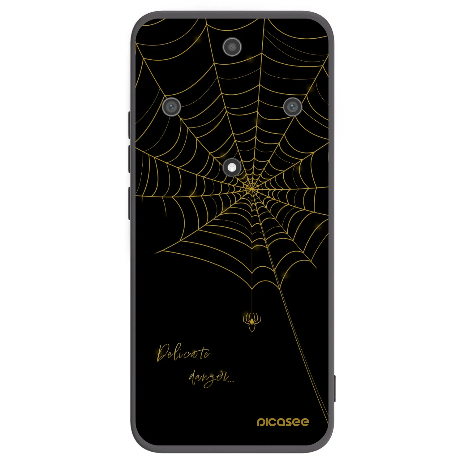 Picasee silikónový čierny obal pre Honor Magic5 Lite 5G - Delicate danger