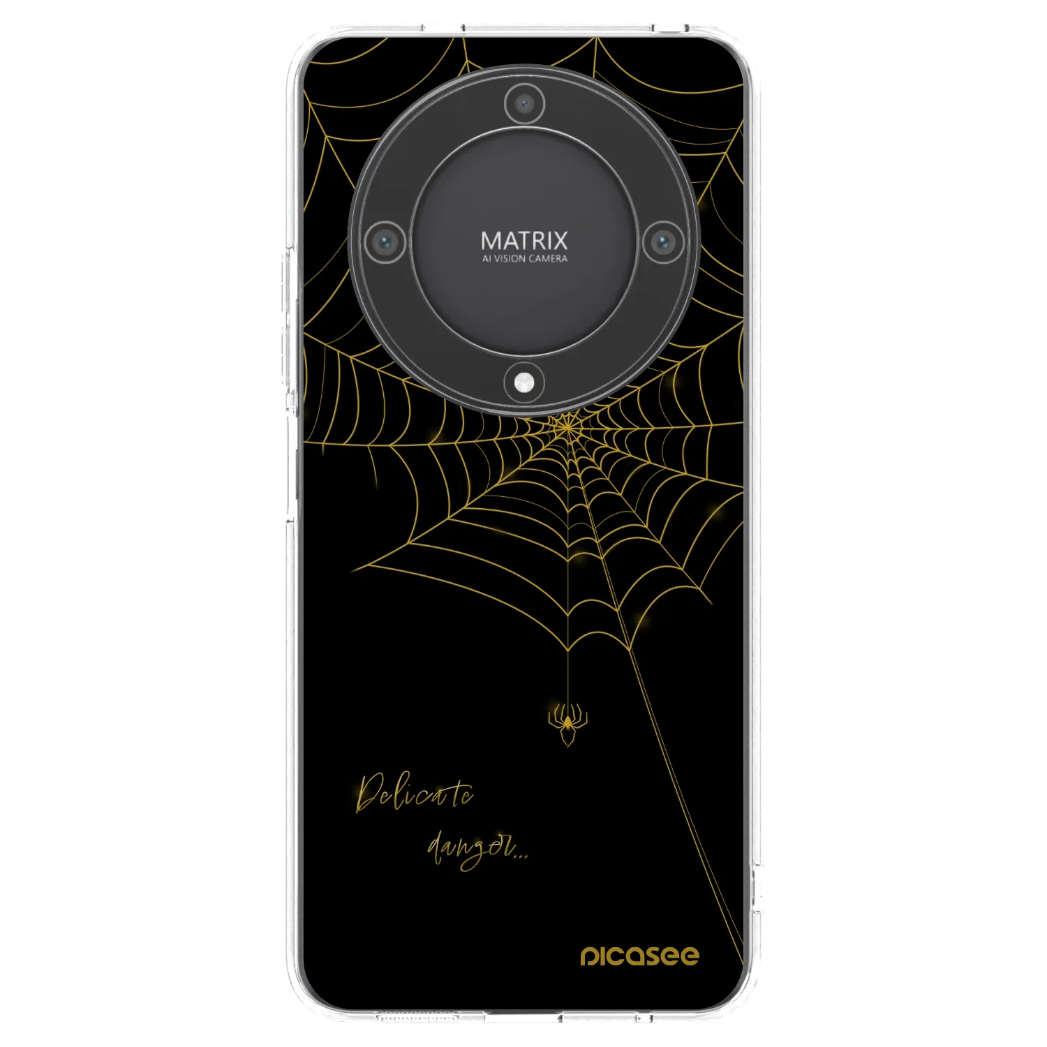 Picasee silikónový prehľadný obal pre Honor Magic5 Lite 5G - Delicate danger