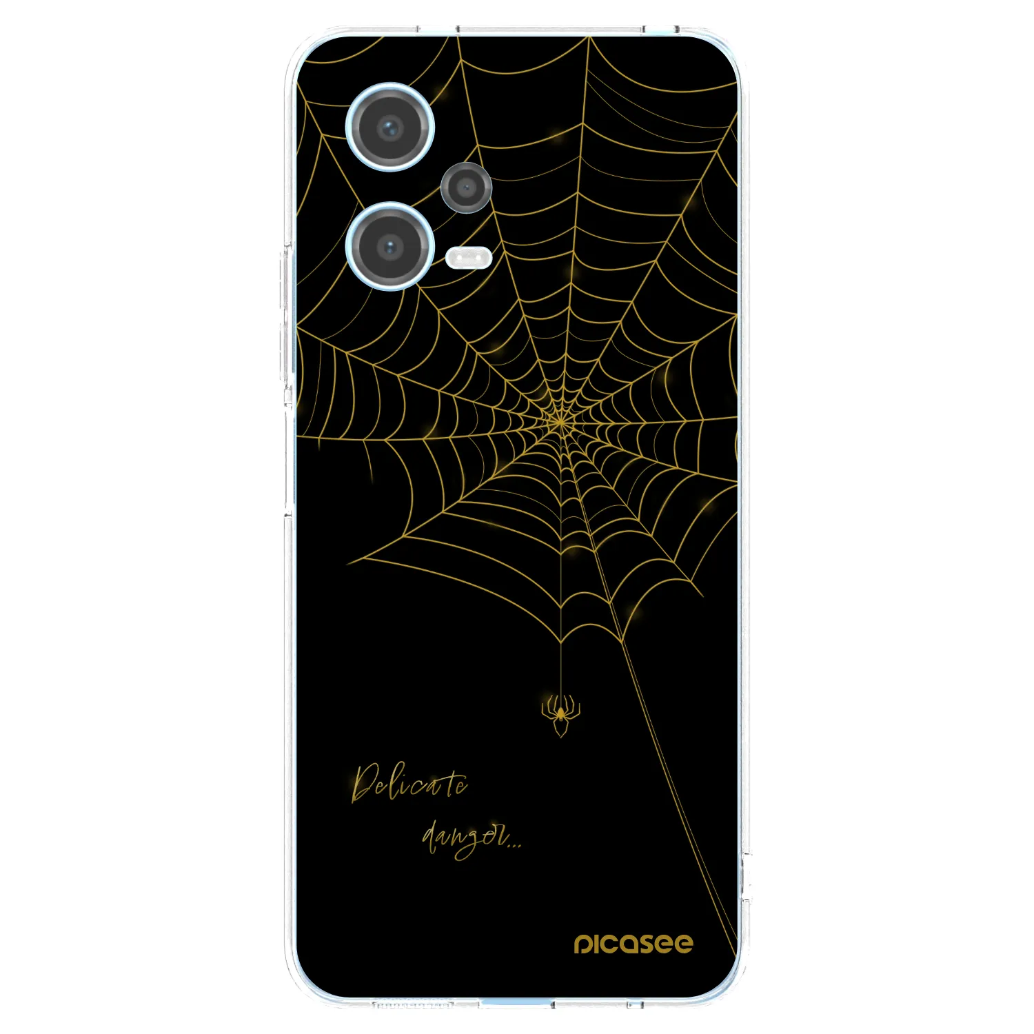 Picasee silikónový prehľadný obal pre Xiaomi Redmi Note 12 5G - Delicate danger