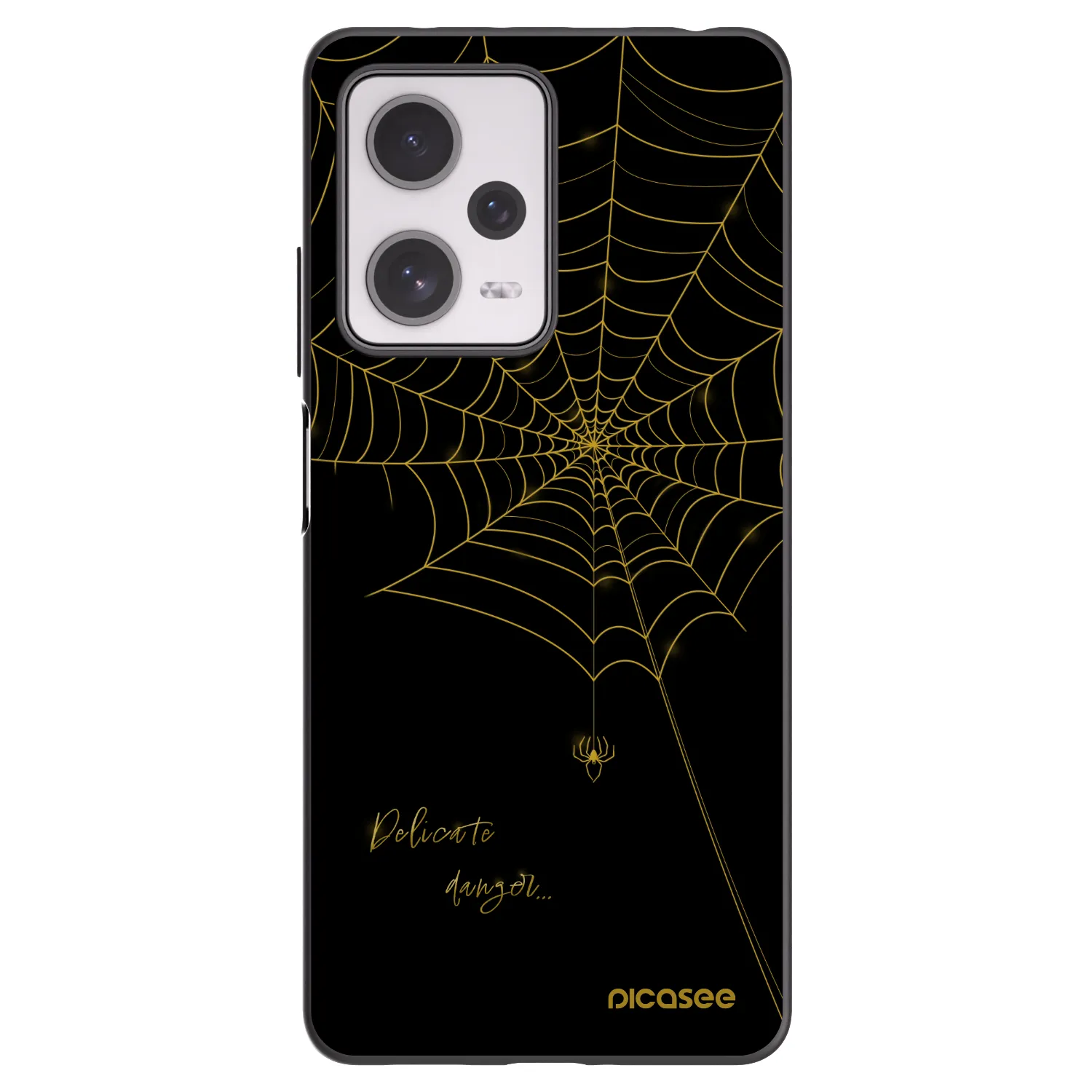 Picasee silikónový čierny obal pre Xiaomi Redmi Note 12 Pro+ 5G - Delicate danger