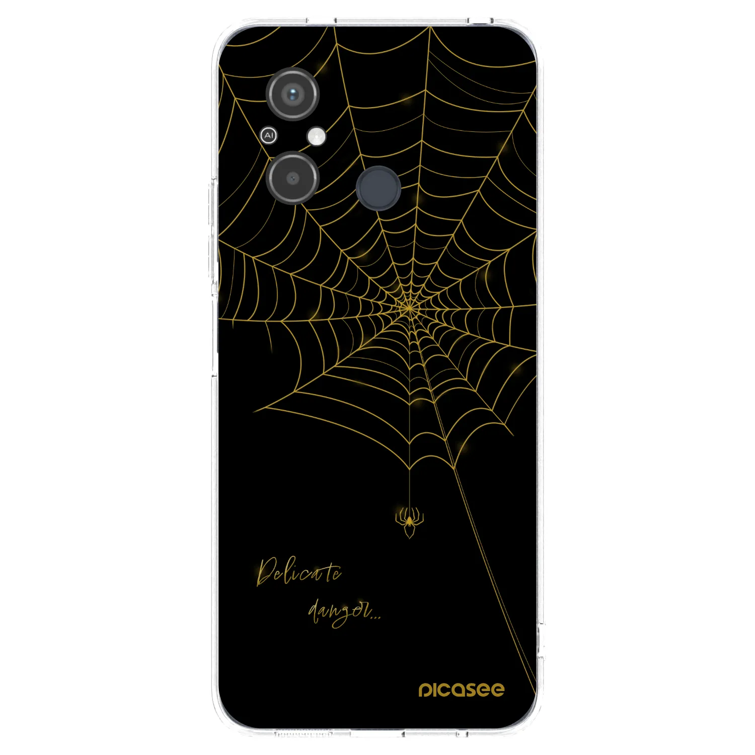 Picasee silikónový prehľadný obal pre Xiaomi Redmi 12C - Delicate danger