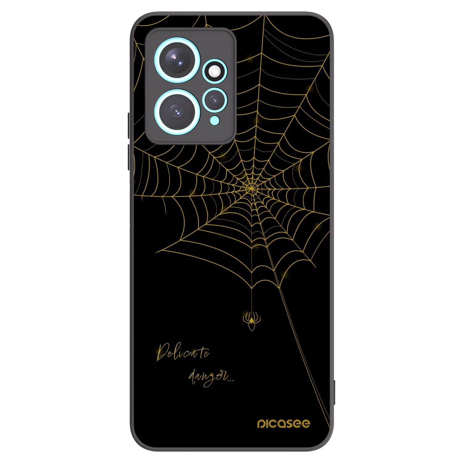 Picasee silikónový čierny obal pre Xiaomi Redmi Note 12 4G - Delicate danger