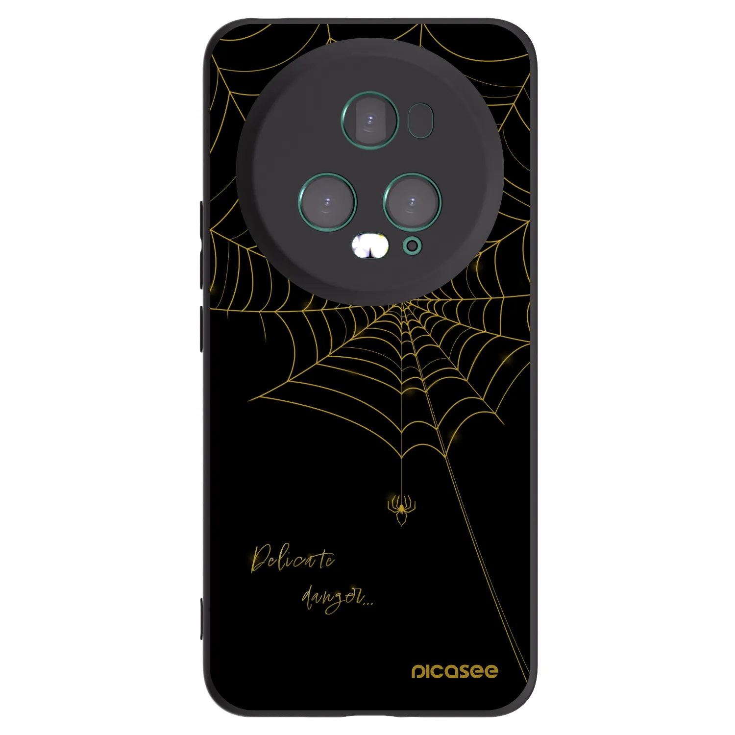 Picasee silikónový čierny obal pre Honor Magic5 Pro - Delicate danger