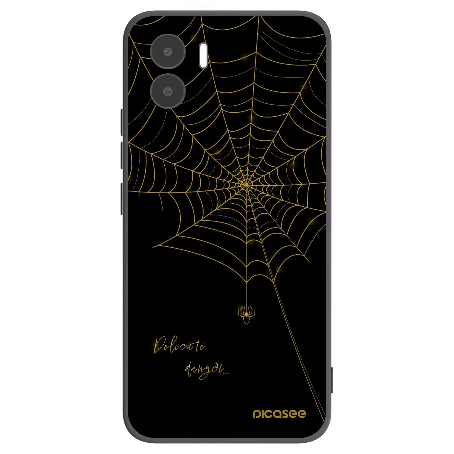 Picasee silikónový čierny obal pre Xiaomi Redmi A2 - Delicate danger