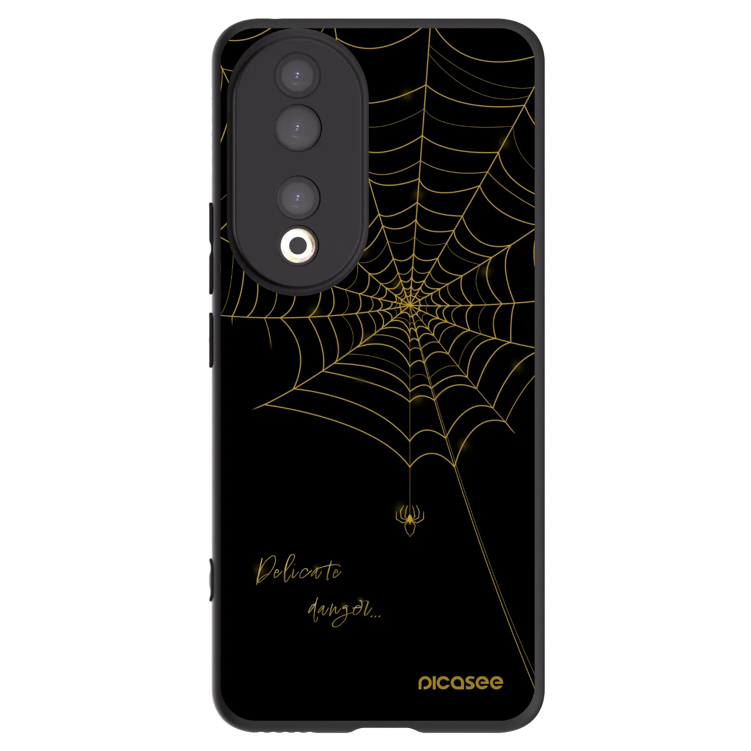 Picasee silikónový čierny obal pre Honor 90 5G - Delicate danger