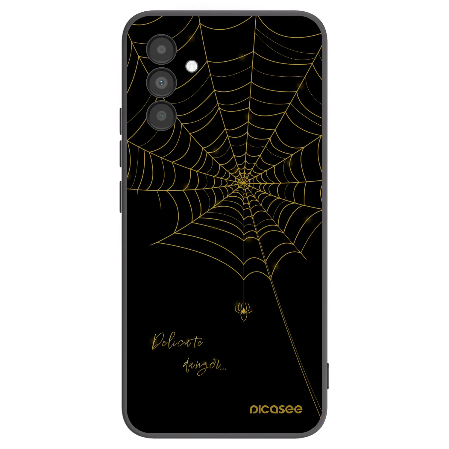 Picasee silikónový čierny obal pre Samsung Galaxy A04s A047F - Delicate danger