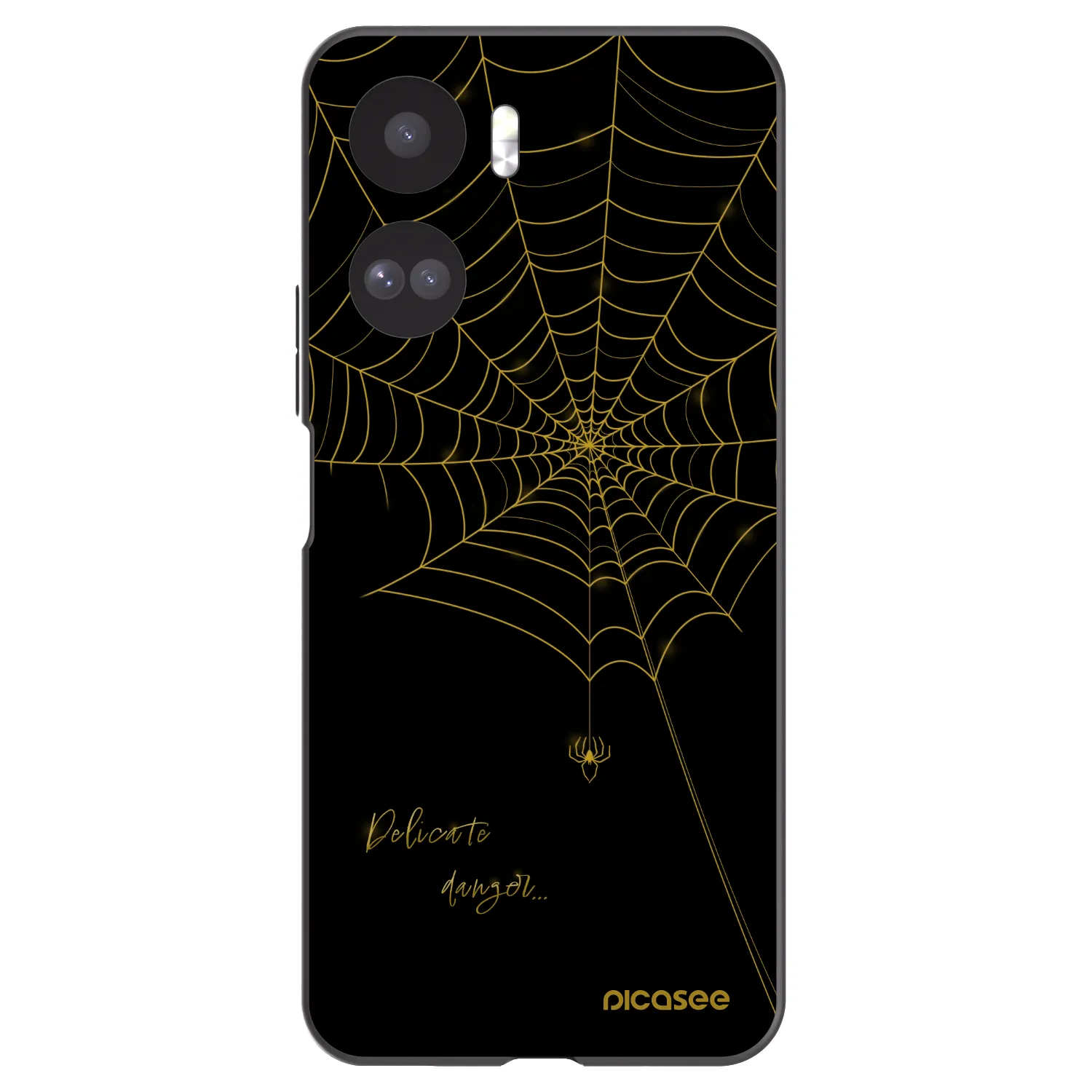 Picasee silikónový čierny obal pre Honor 90 Lite 5G - Delicate danger