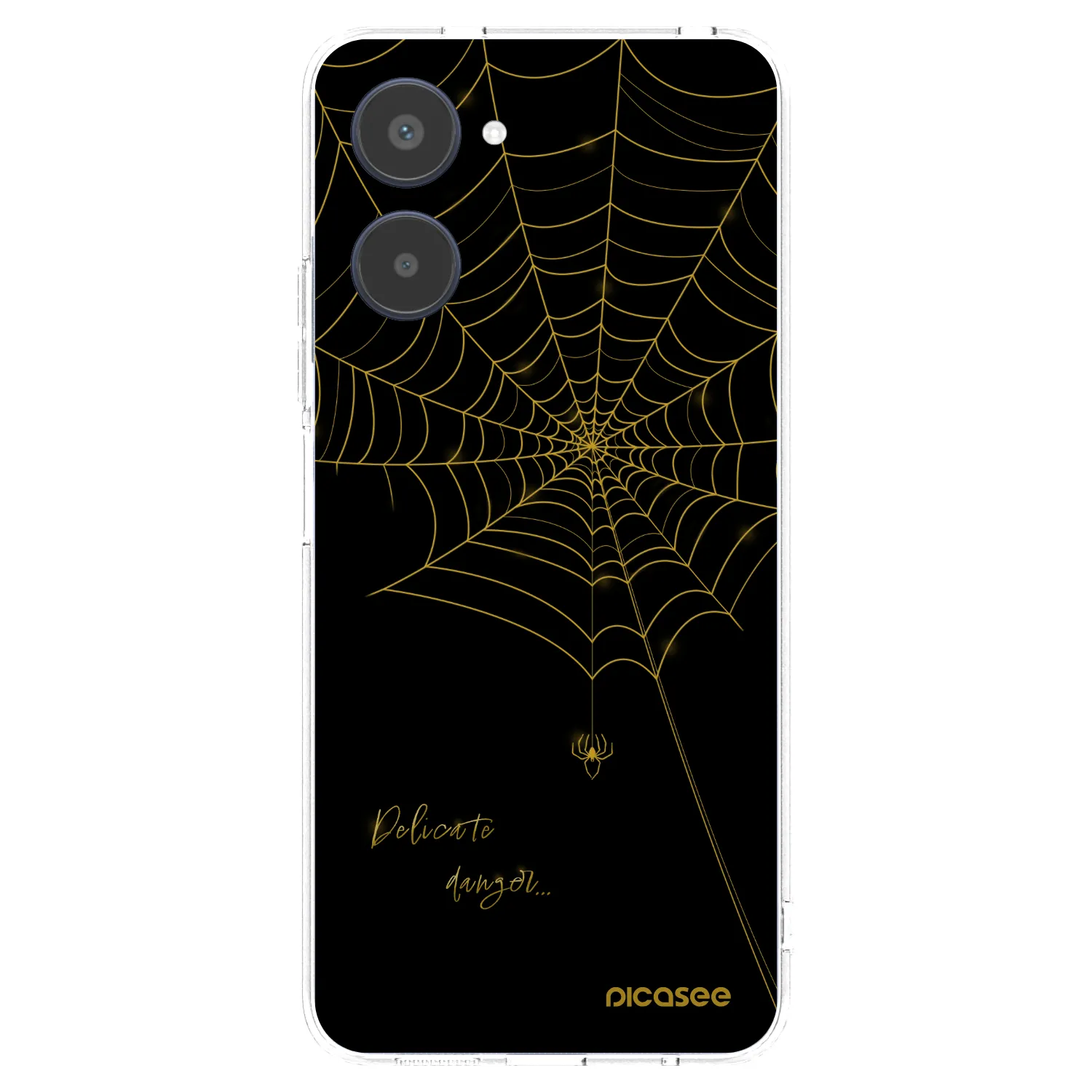 Picasee silikónový prehľadný obal pre Realme 10 4G - Delicate danger
