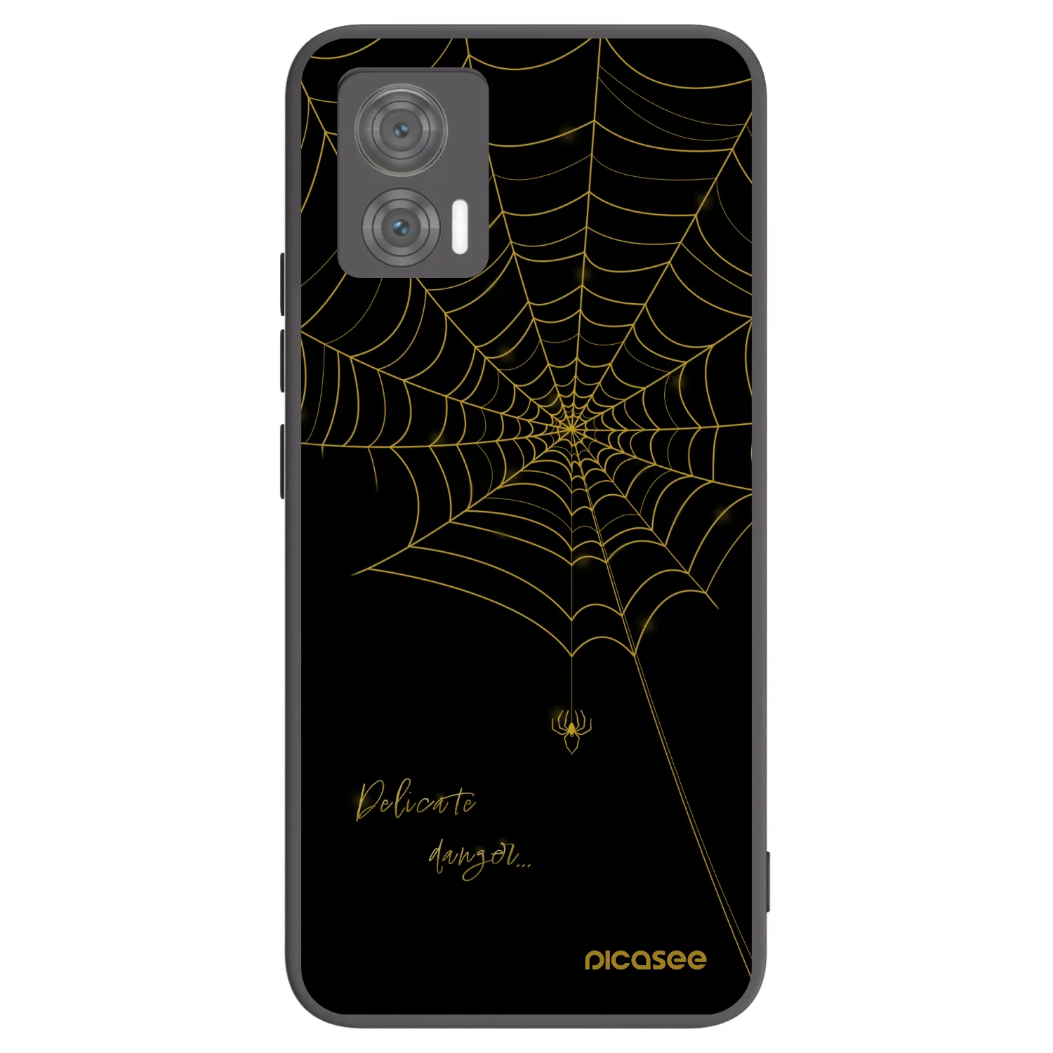 Picasee silikónový čierny obal pre Motorola Edge 30 Neo - Delicate danger