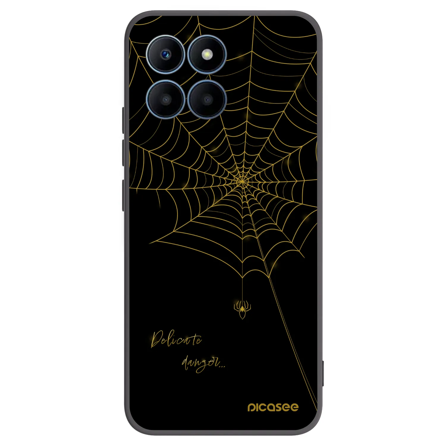 Picasee silikónový čierny obal pre Honor 70 Lite - Delicate danger
