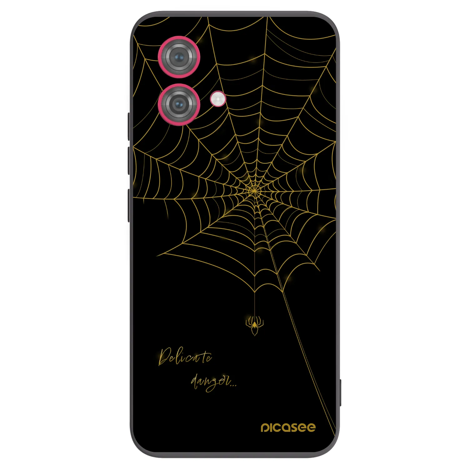Picasee silikónový čierny obal pre Motorola Moto G84 5G - Delicate danger