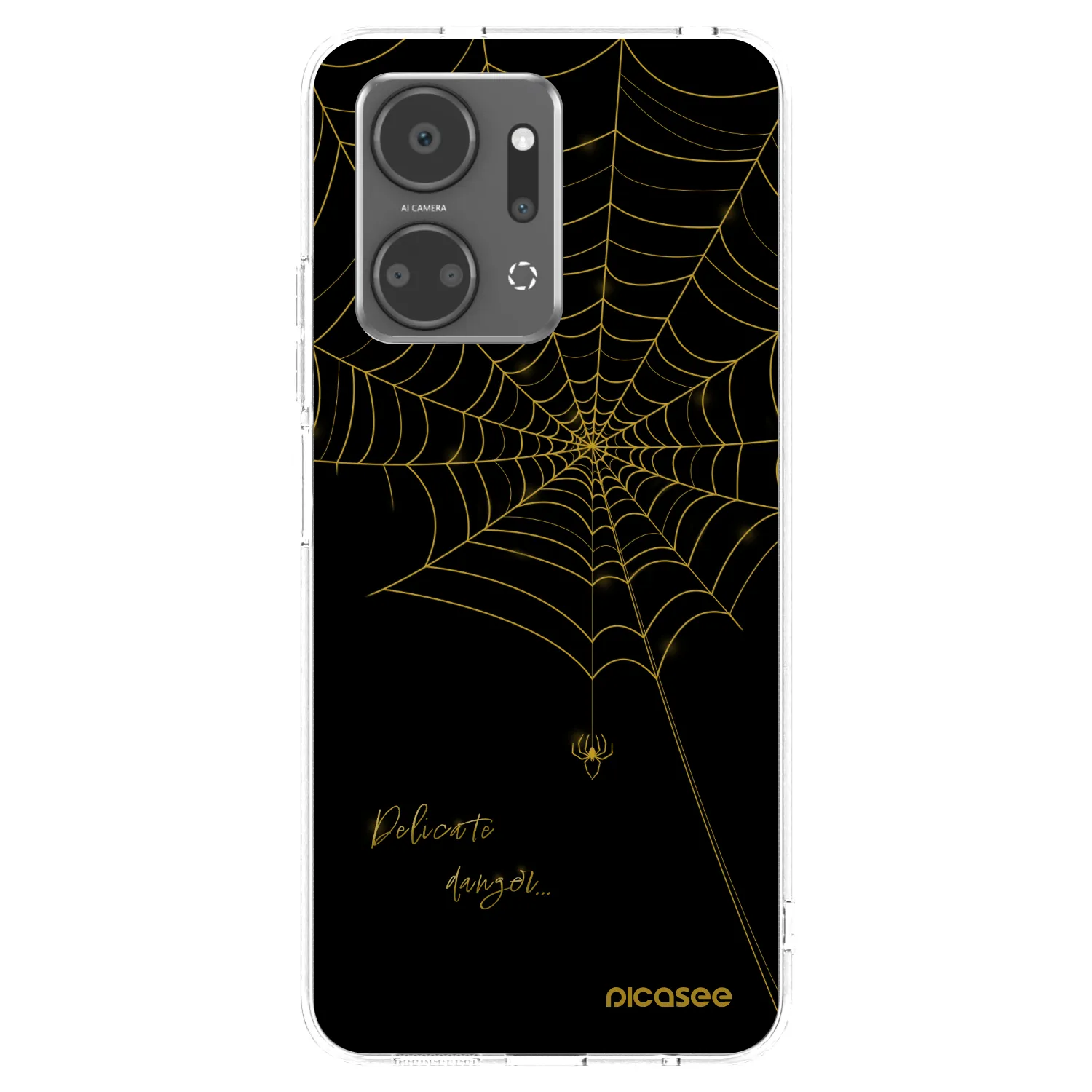 Picasee silikónový prehľadný obal pre Honor X7a - Delicate danger