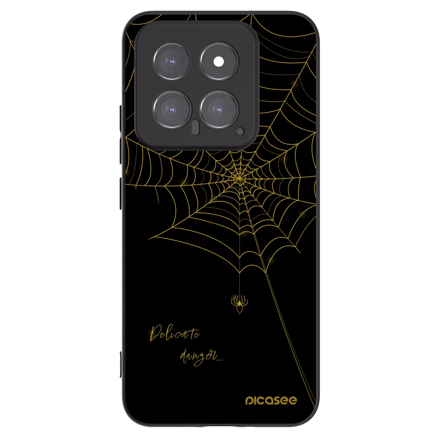 Picasee silikónový čierny obal pre Xiaomi 14 - Delicate danger