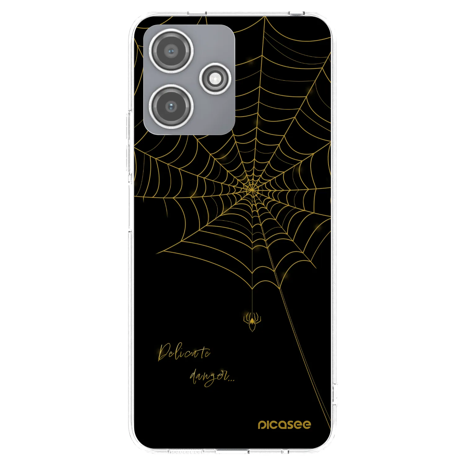 Picasee silikónový prehľadný obal pre Xiaomi Redmi 12 5G - Delicate danger