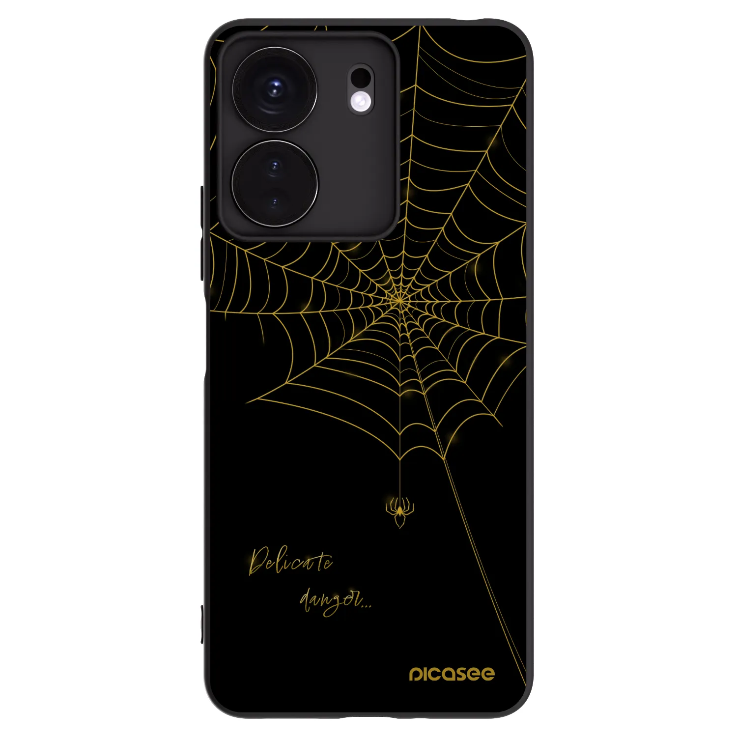 Picasee silikónový čierny obal pre Xiaomi Redmi 13C 4G - Delicate danger