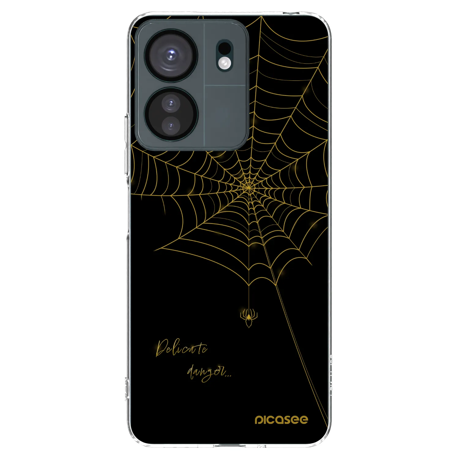 Picasee silikónový prehľadný obal pre Xiaomi Redmi 13C 4G - Delicate danger