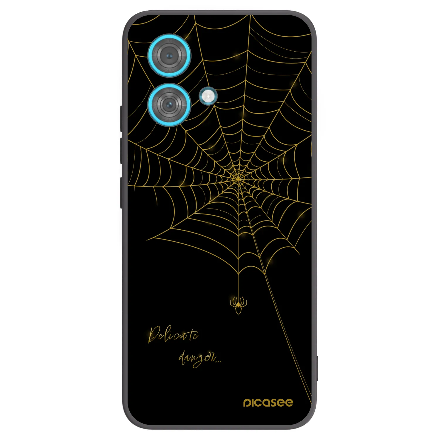 Picasee silikónový čierny obal pre Motorola Edge 40 Neo - Delicate danger