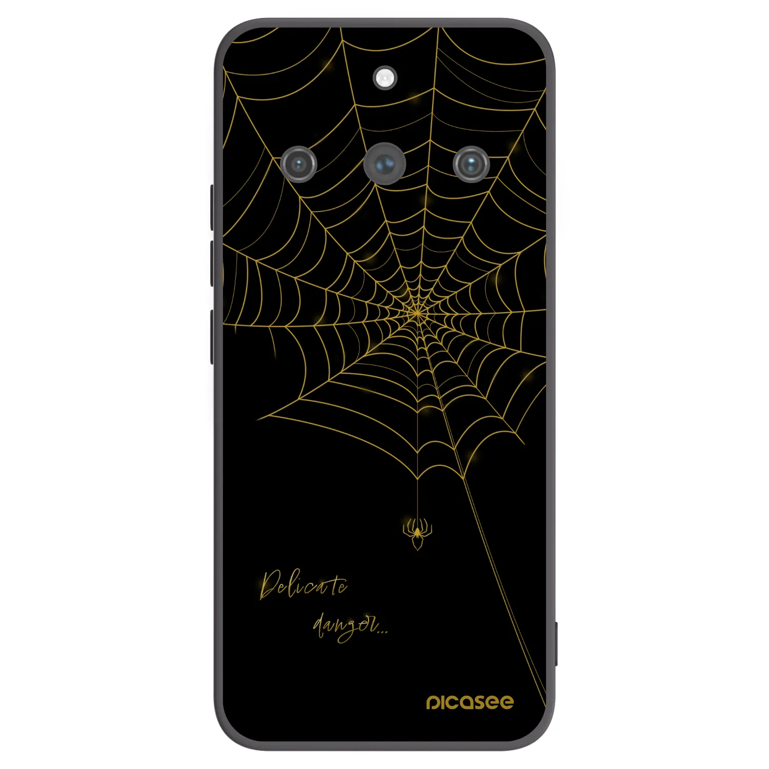 Picasee silikónový čierny obal pre Realme 11 Pro+ - Delicate danger