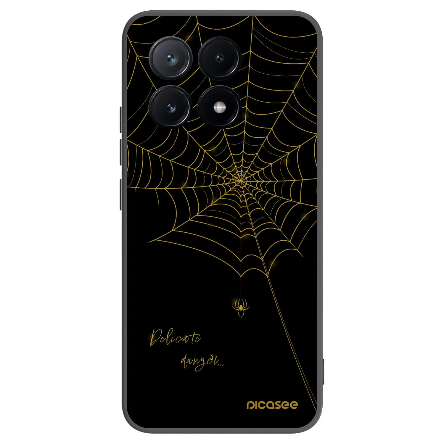 Picasee silikónový čierny obal pre Xiaomi Poco X6 Pro - Delicate danger
