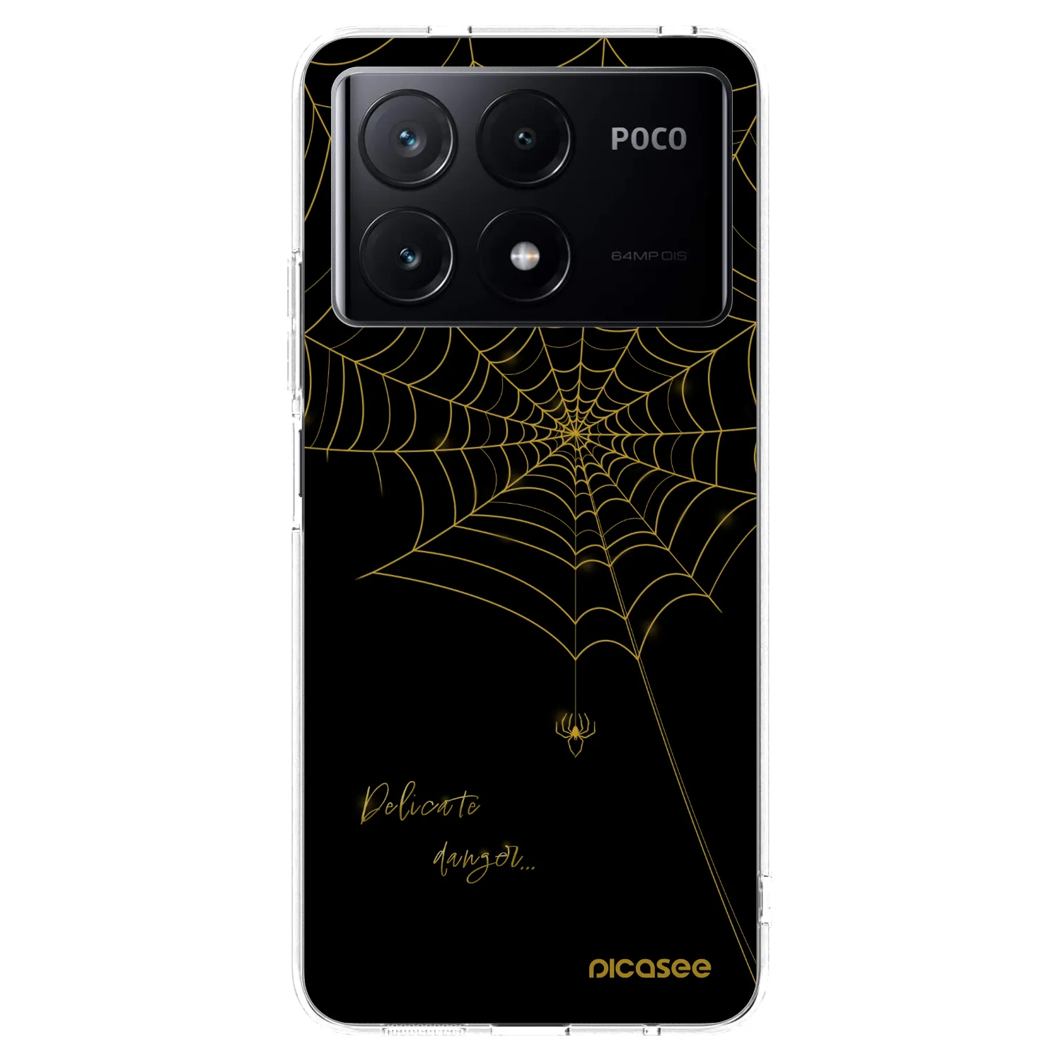 Picasee silikónový prehľadný obal pre Xiaomi Poco X6 Pro - Delicate danger