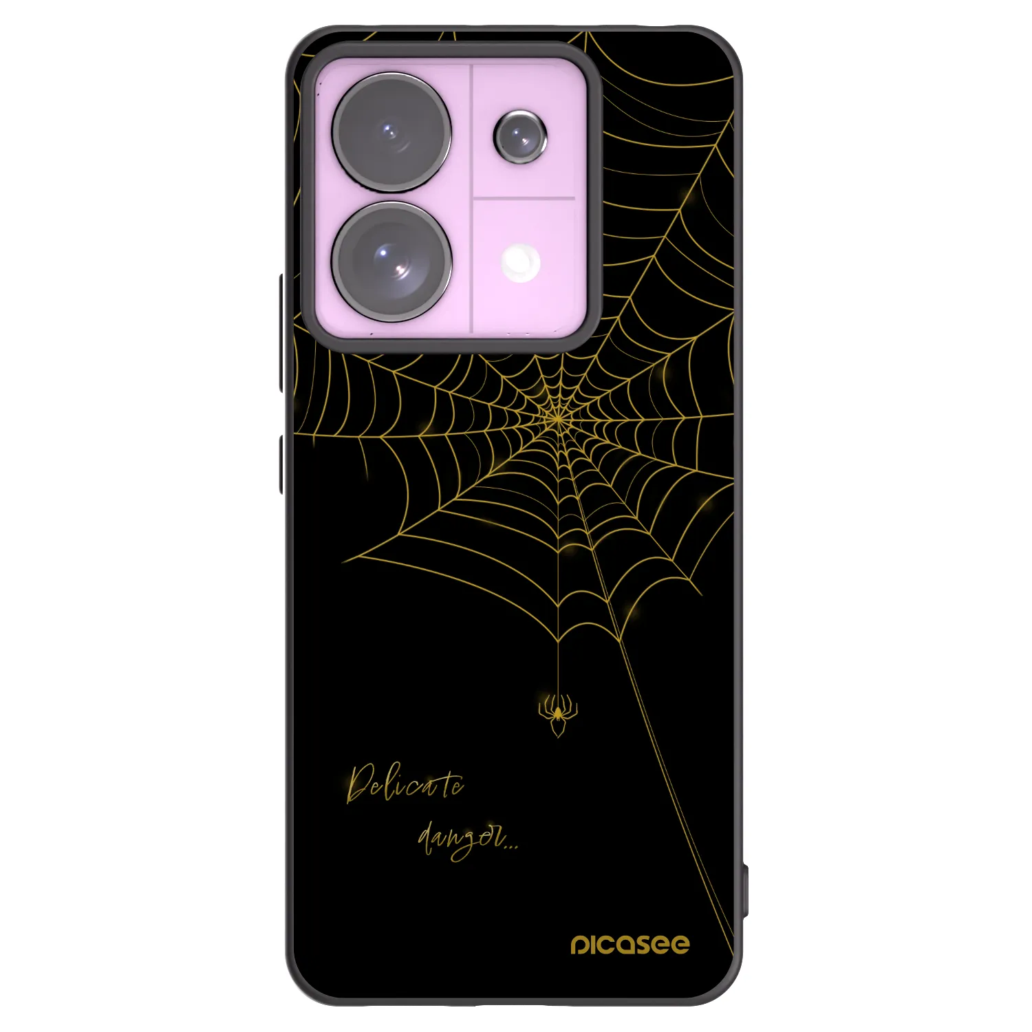 Picasee silikónový čierny obal pre Xiaomi Redmi Note 13 Pro 5G - Delicate danger