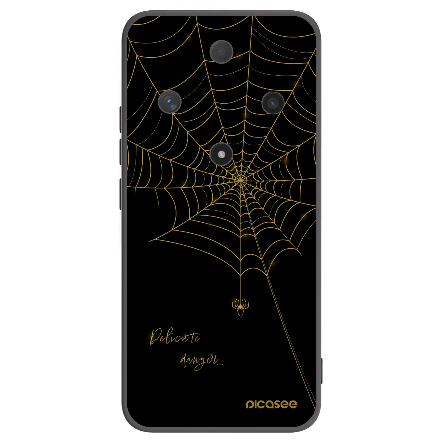 Picasee silikónový čierny obal pre Honor Magic6 Lite 5G - Delicate danger