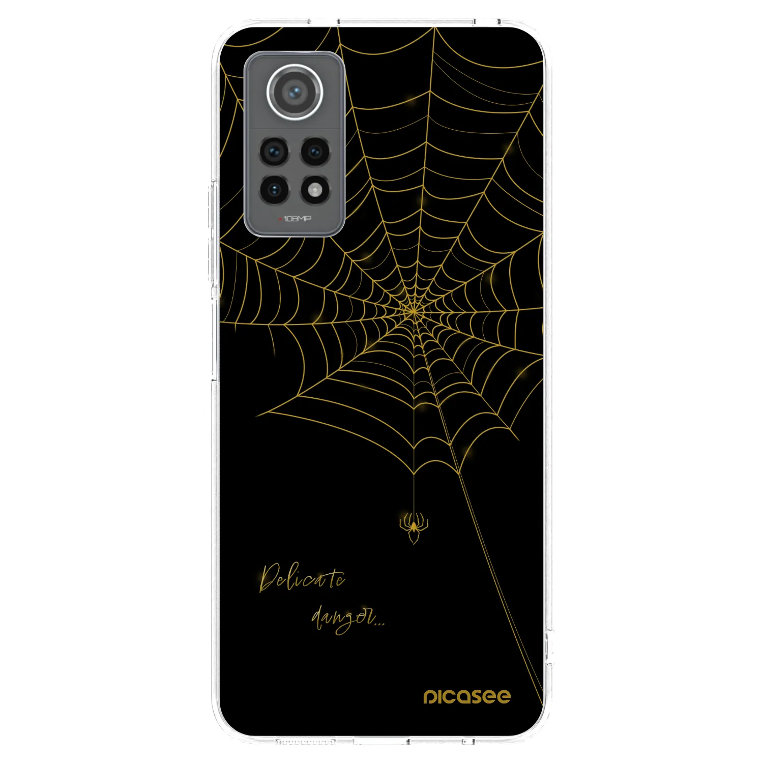 Picasee silikónový prehľadný obal pre Xiaomi Redmi Note 12 Pro 4G - Delicate danger