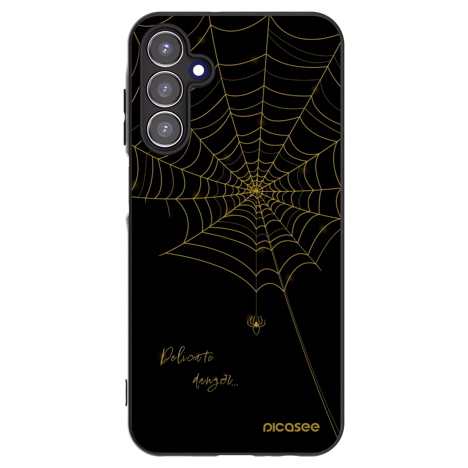 Picasee silikónový čierny obal pre Samsung Galaxy A15 A156B 5G - Delicate danger