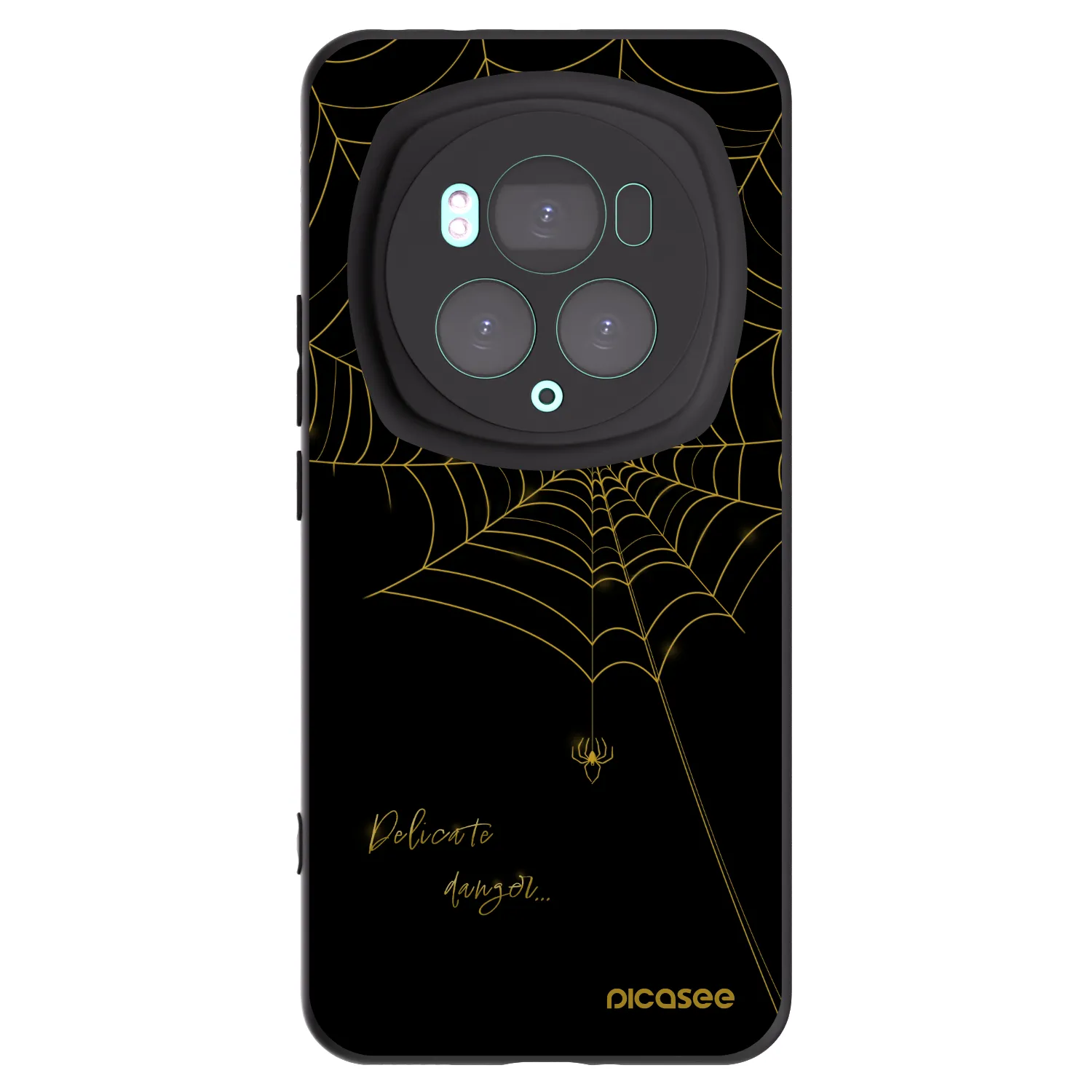 Picasee silikónový čierny obal pre Honor Magic6 Pro - Delicate danger