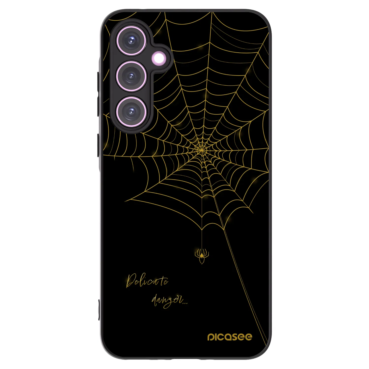 Picasee silikónový čierny obal pre Samsung Galaxy A35 5G A356B - Delicate danger