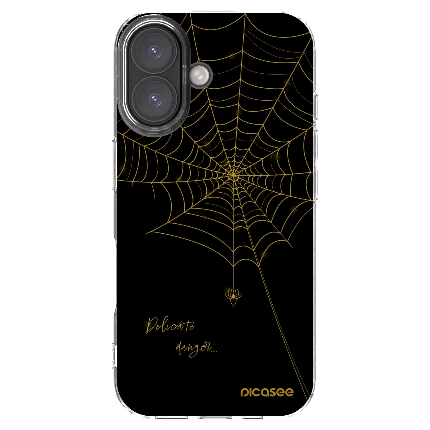 Picasee silikónový prehľadný obal pre Apple iPhone 16 - Delicate danger