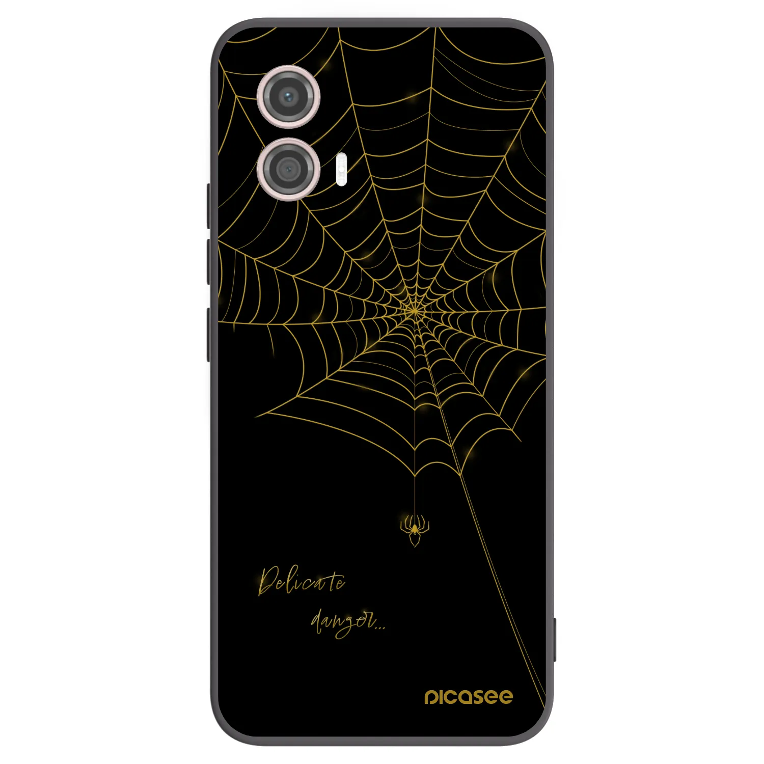 Picasee silikónový čierny obal pre Motorola Moto G53 5G - Delicate danger
