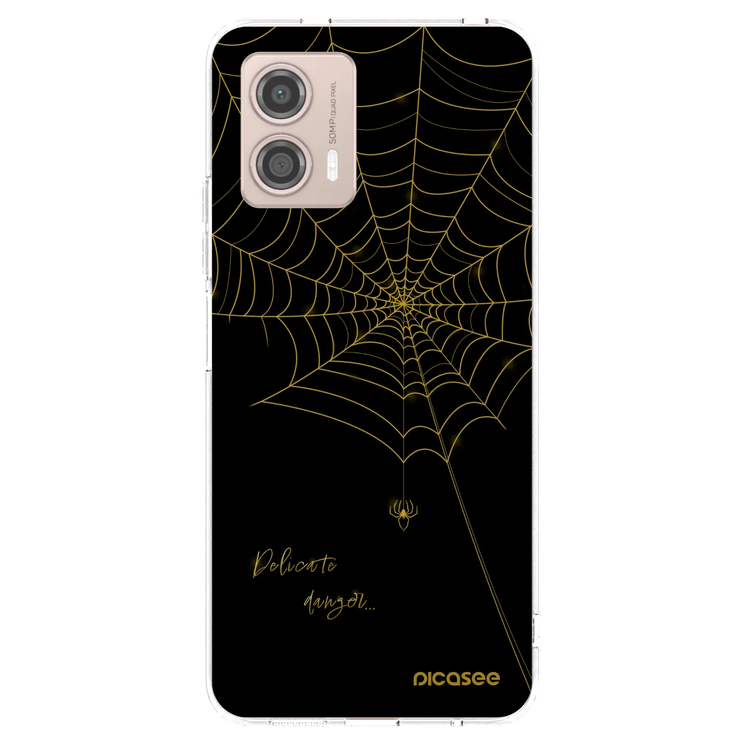 Picasee silikónový prehľadný obal pre Motorola Moto G53 5G - Delicate danger