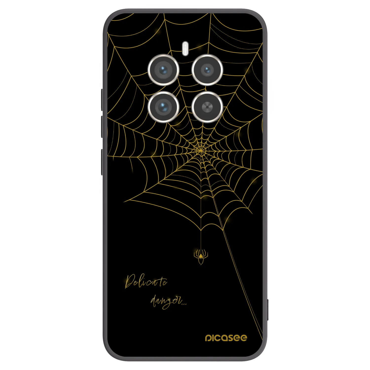 Picasee silikónový čierny obal pre Realme 12 Pro 5G - Delicate danger