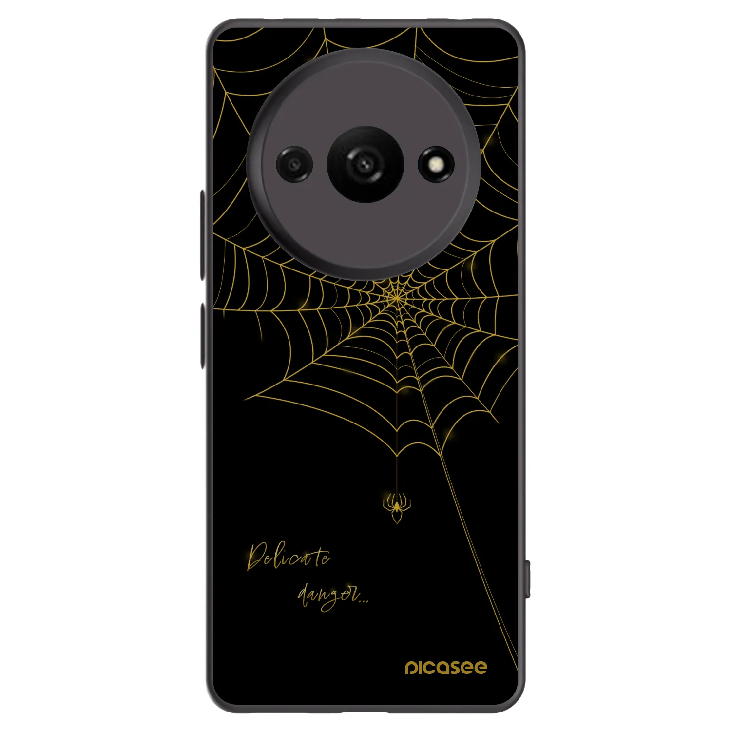 Picasee silikónový čierny obal pre Xiaomi Redmi A3 - Delicate danger