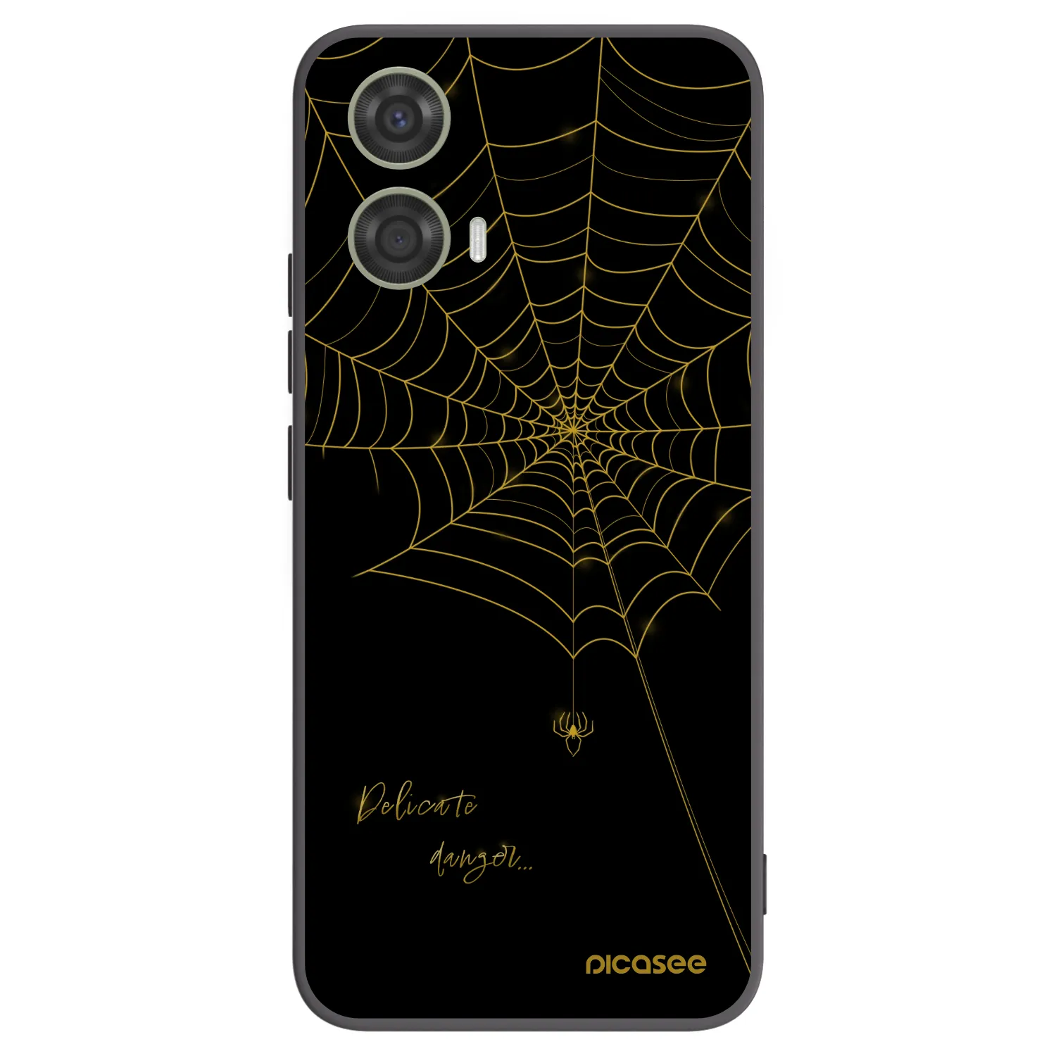 Picasee silikónový čierny obal pre Motorola Moto G24 - Delicate danger