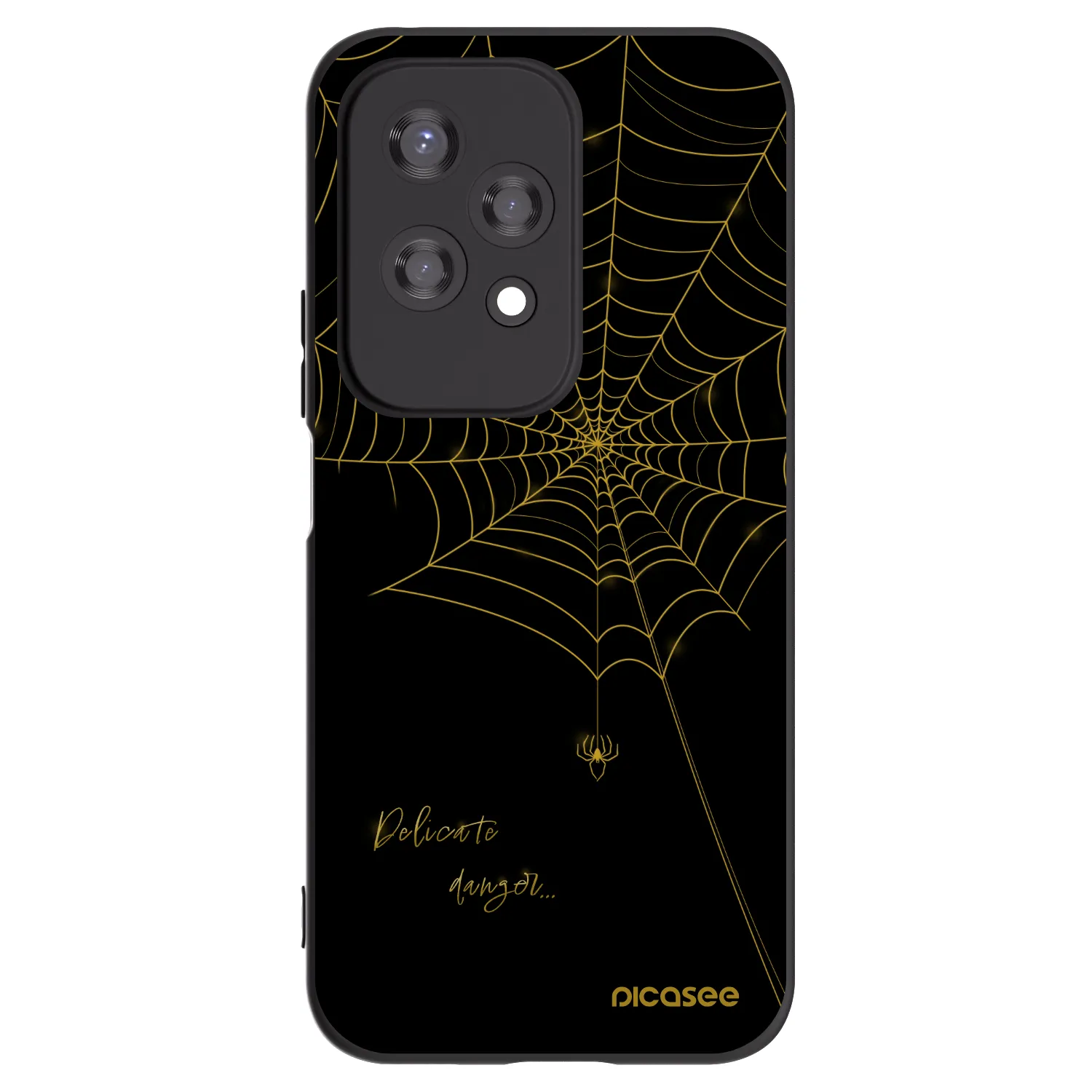 Picasee silikónový čierny obal pre Honor 200 Lite - Delicate danger