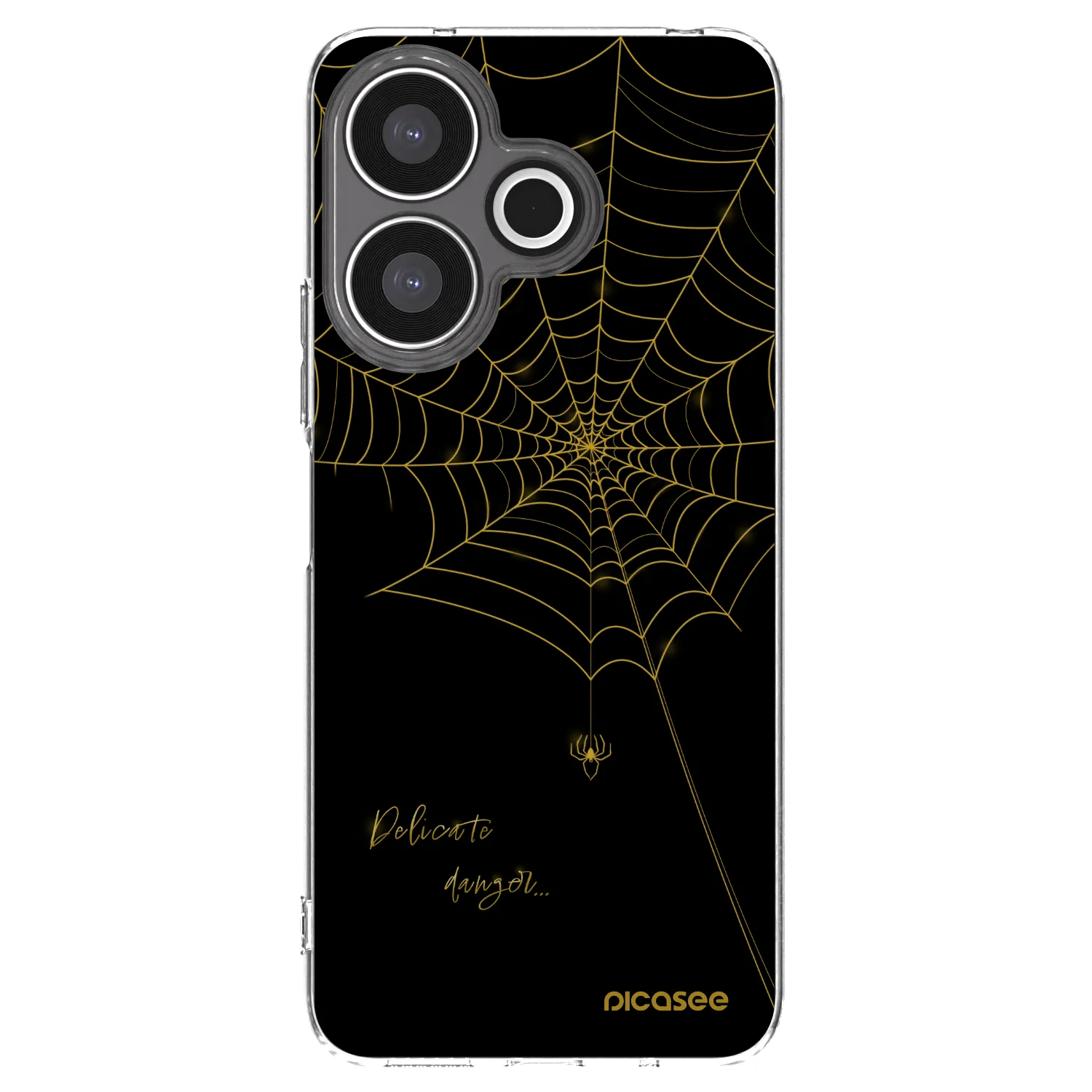Picasee silikónový prehľadný obal pre Xiaomi Redmi 13 4G - Delicate danger
