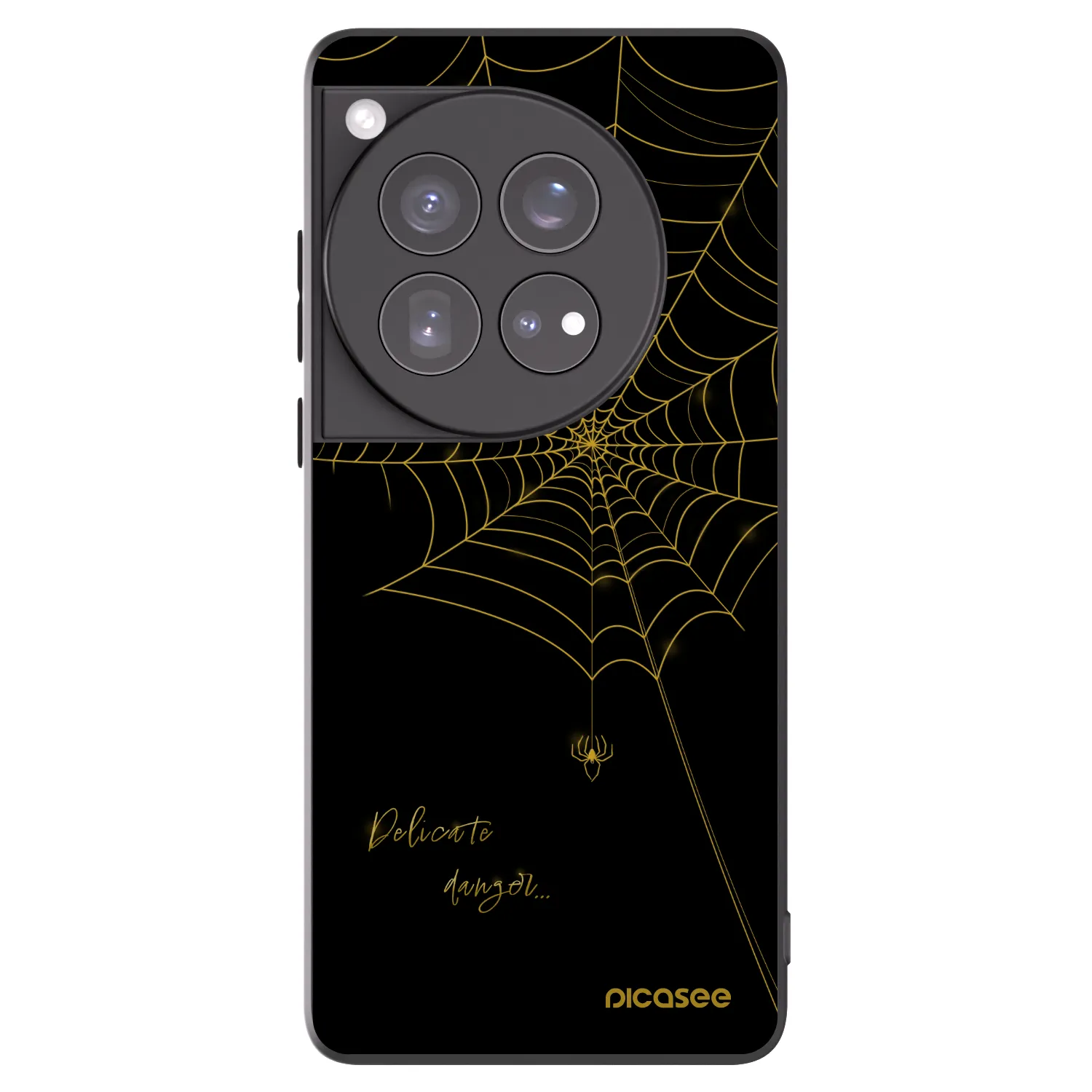 Picasee silikónový čierny obal pre OnePlus 12 5G - Delicate danger