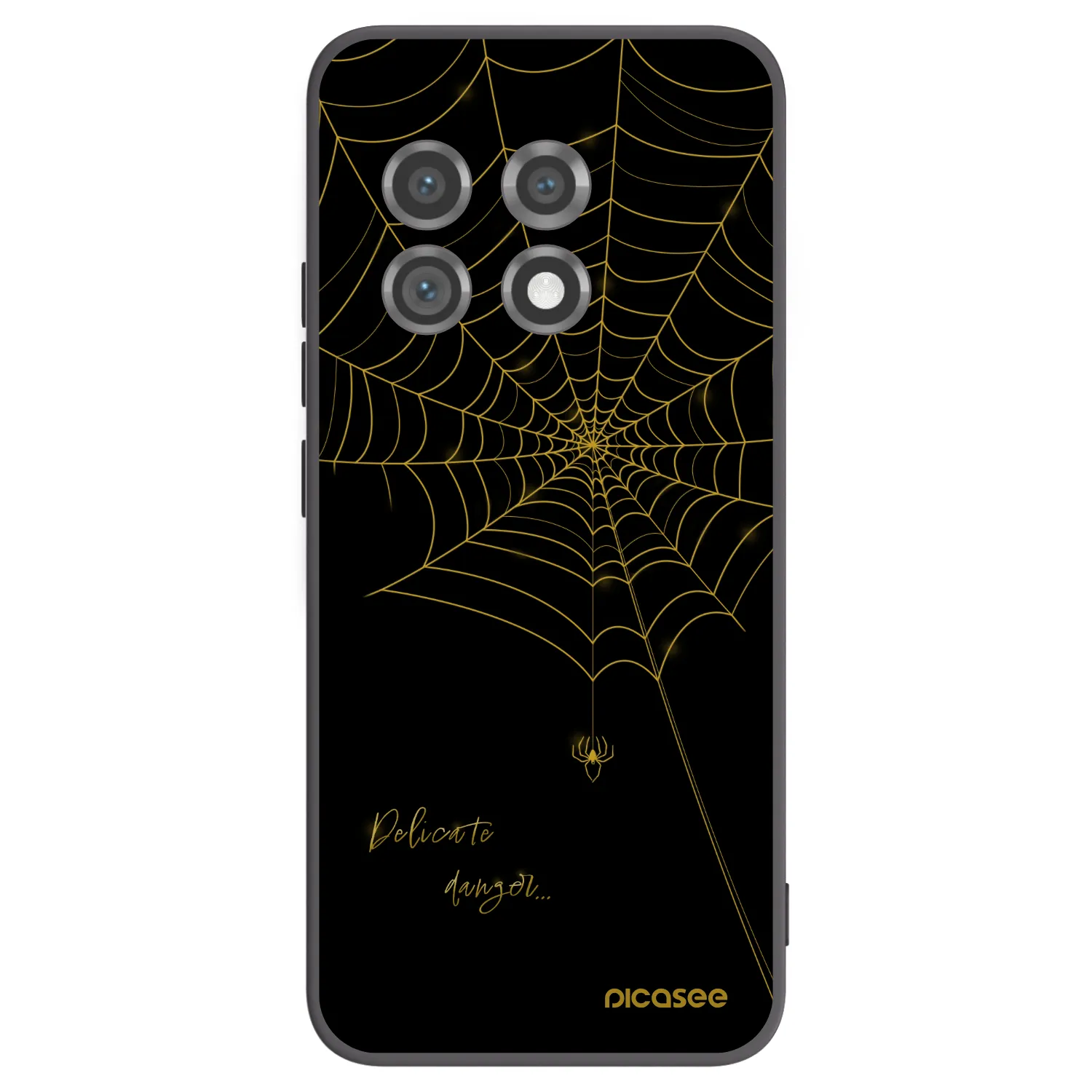 Picasee silikónový čierny obal pre OnePlus 11 5G - Delicate danger