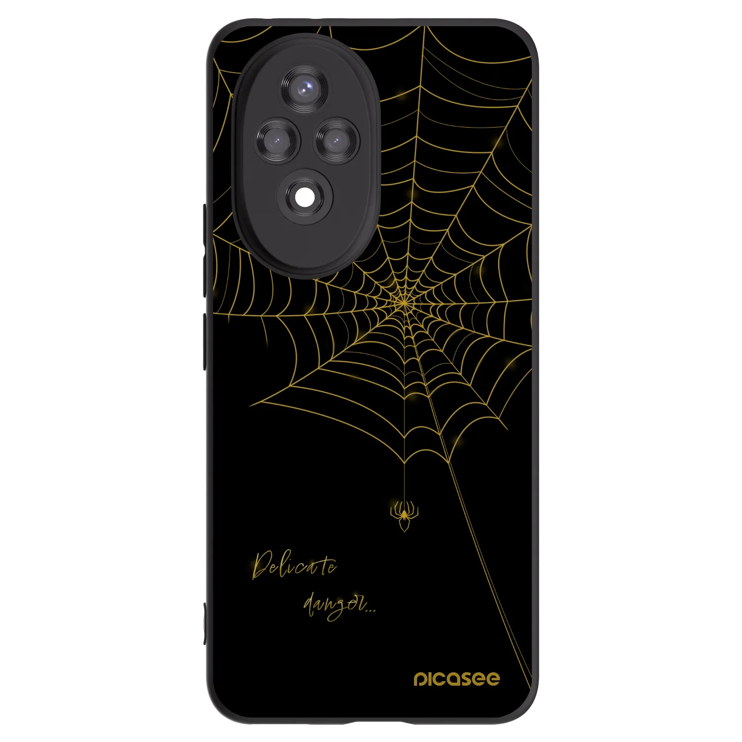 Picasee silikónový čierny obal pre Honor 200 Pro 5G - Delicate danger