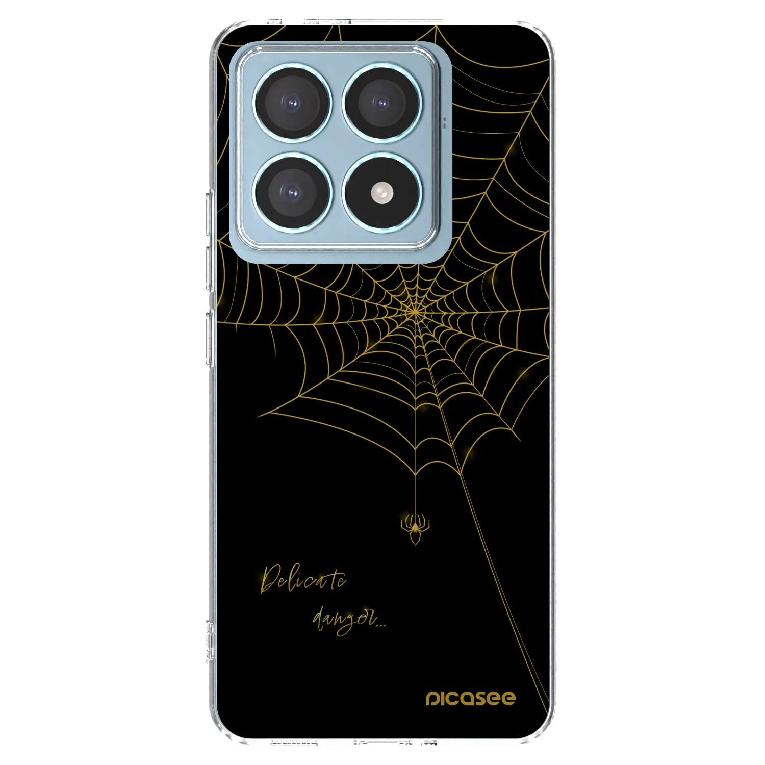 Picasee silikónový prehľadný obal pre Xiaomi 14T Pro - Delicate danger