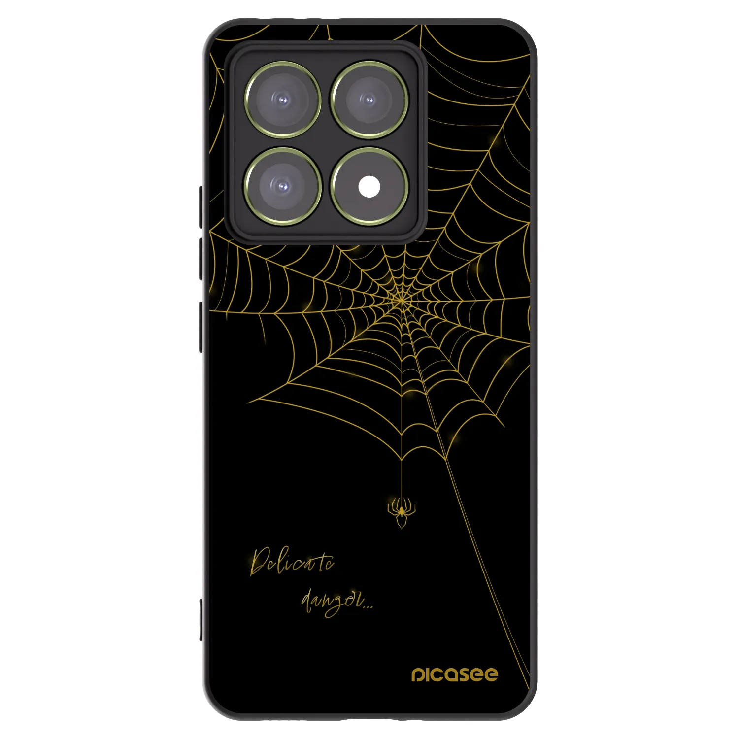 Picasee silikónový čierny obal pre Xiaomi 14T - Delicate danger